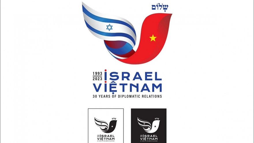 Logo marking 30 years of Vietnam-Israel diplomatic ties announced